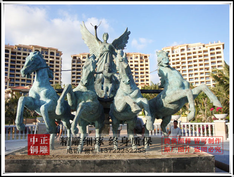 阿波羅戰(zhàn)車銅雕塑|太陽(yáng)神戰(zhàn)車銅雕像