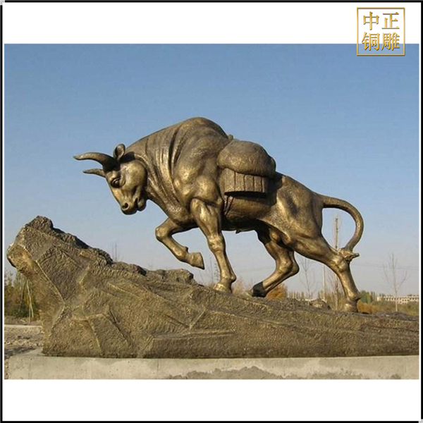大型旺市銅牛雕塑
