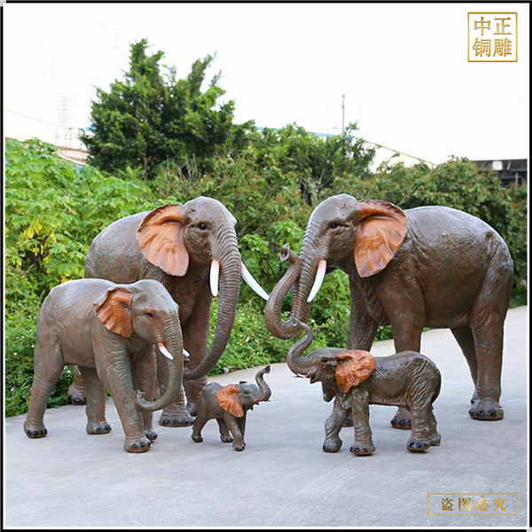 廣場動物雕塑銅大象
