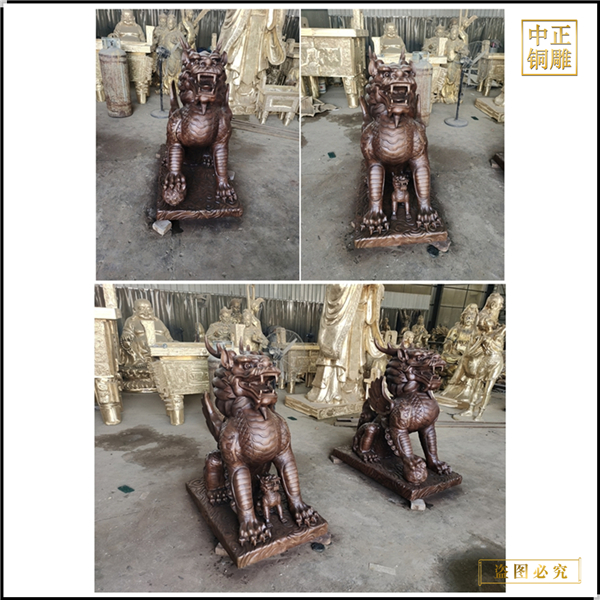 純銅1米銅麒麟鑄造廠.jpg
