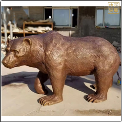 北極熊動物雕塑